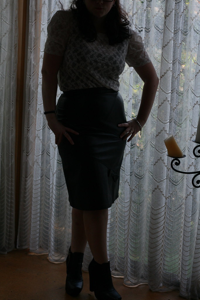 Leather Pencil Skirt