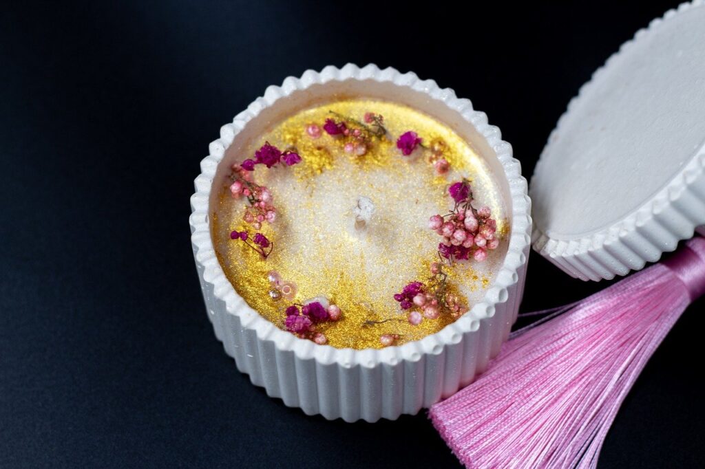 handmade, scented candle, perfumed candle