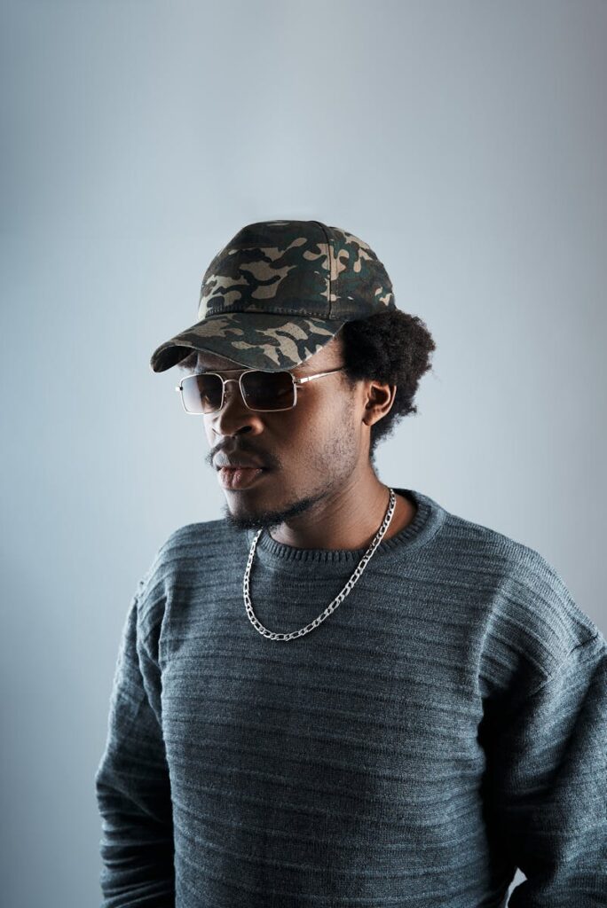 African man with afro and beard