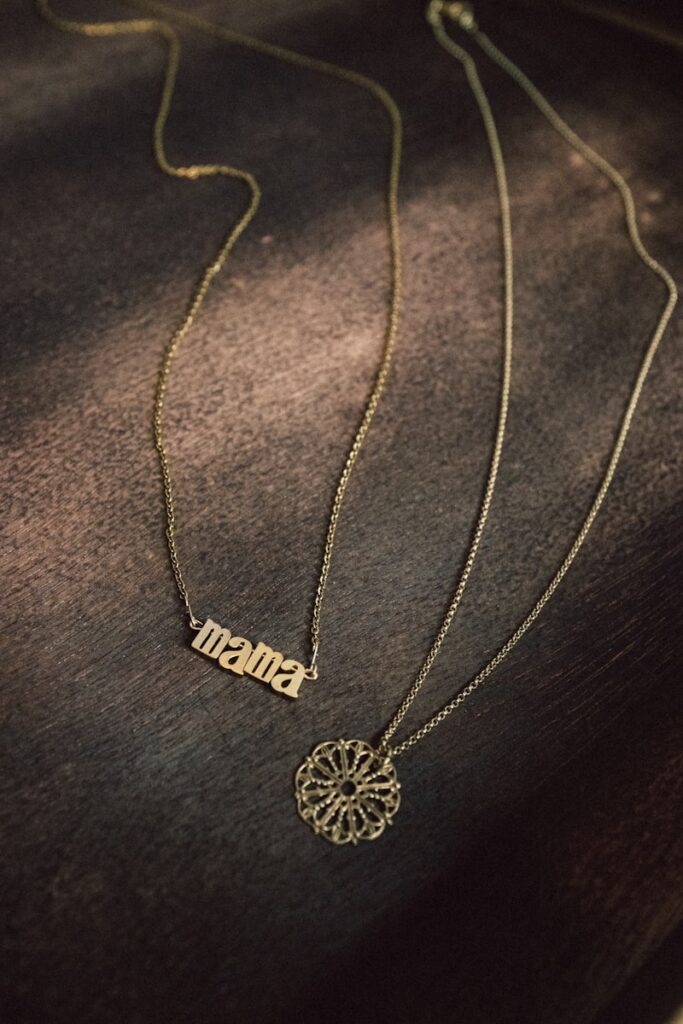 a close-up of a necklace