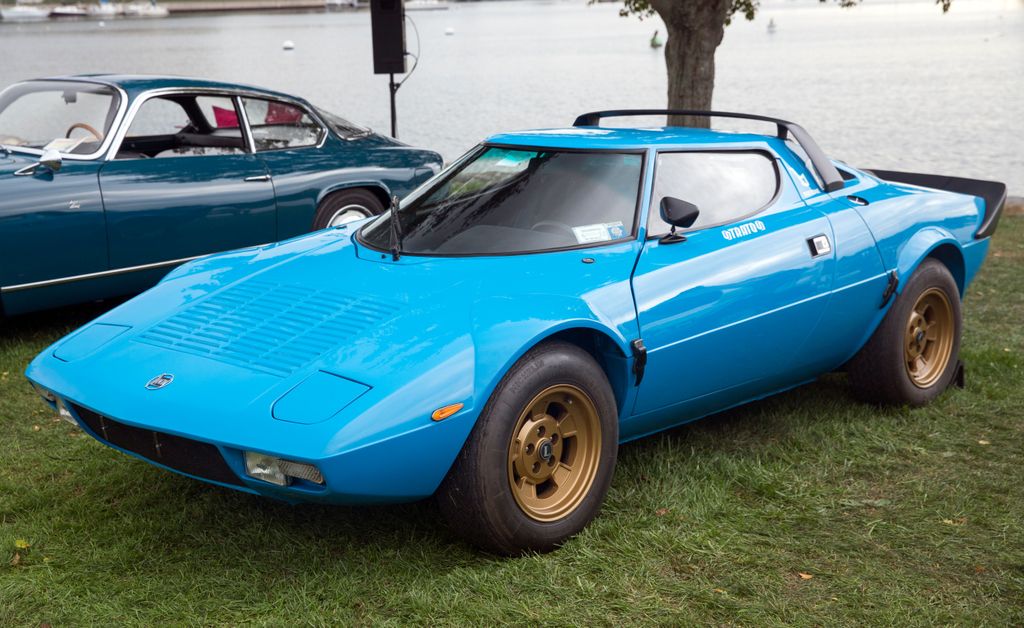 1974 Lancia Stratos Stradale at Greenwich 2021, front left