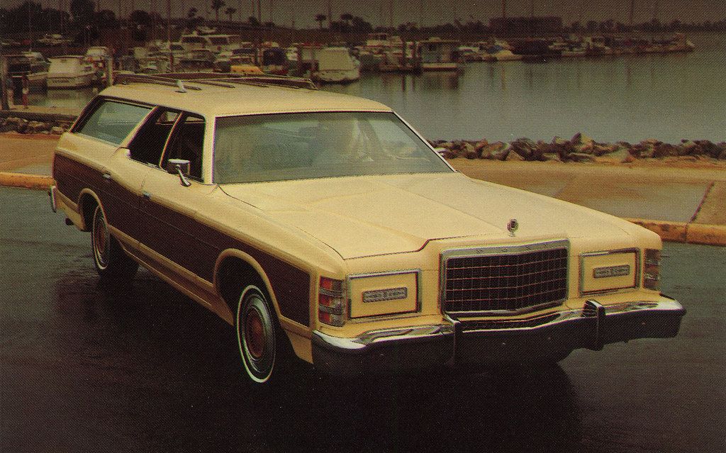 1976 Ford LTD Country Squire Promotional Postcard from Barile Ford - Valparaiso, Indiana