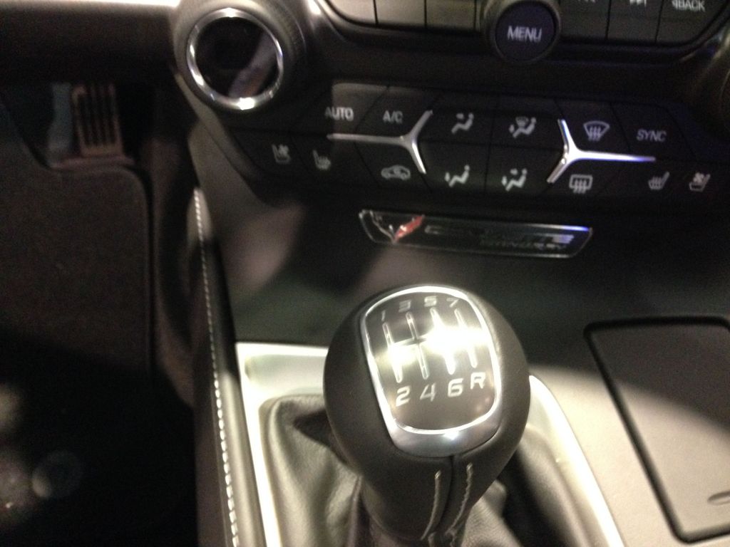2014 Chevy Corvette Stingray in 7-speed manual transmission