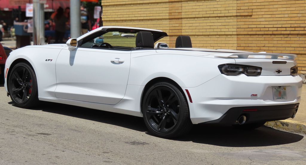 2024 Chevrolet Camaro LT1 convertible with RS package, rear left, 06-08-2024