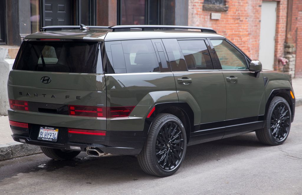 2024 Hyundai Santa Fe Calligraphy AWD in Rockwood Green Pearl, rear right