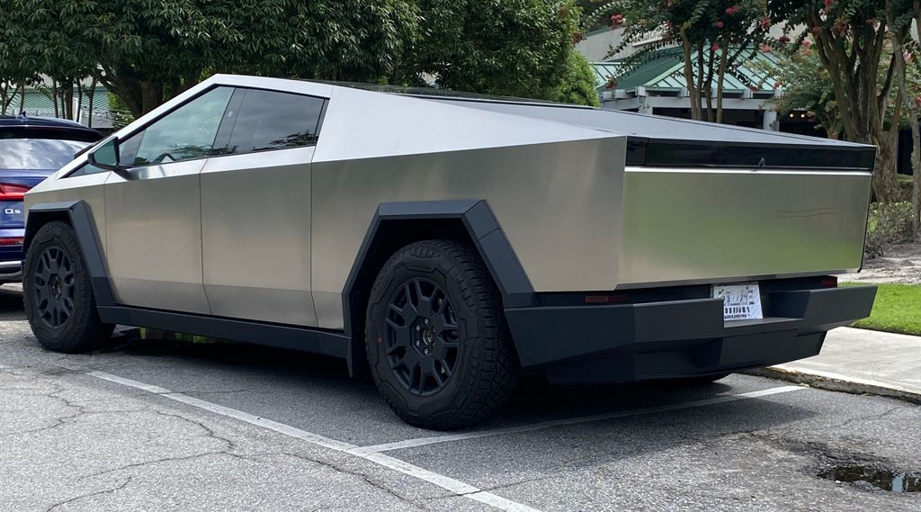 2024 Tesla Cybertruck, rear left, 07-27-2024