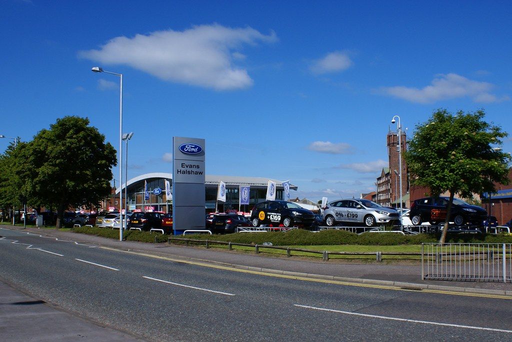 23rd June Lyons Lane South, Evans Halshaw Ford Dealers. Chorley, U.K.
