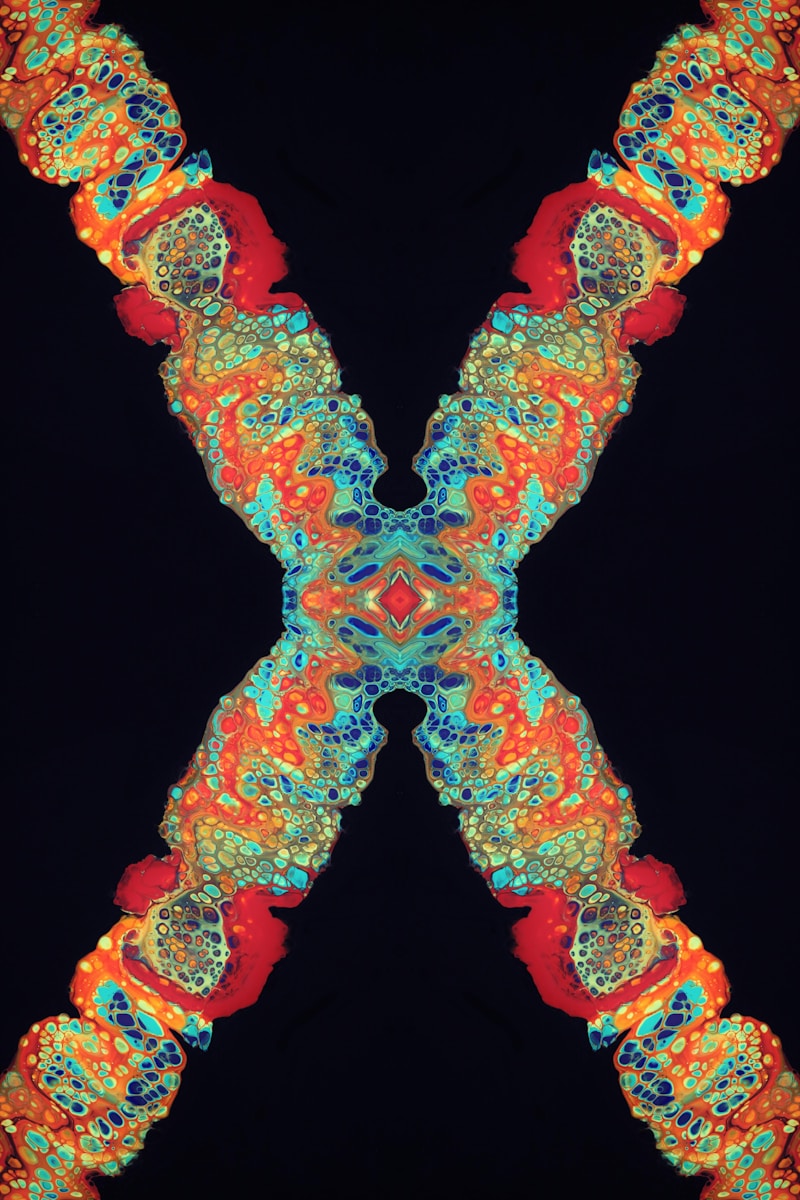 an abstract image of the letter x