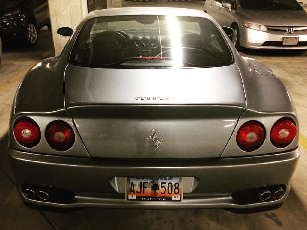 A Ferrari 550 with a Salt Life sticker on it is so Greenville.