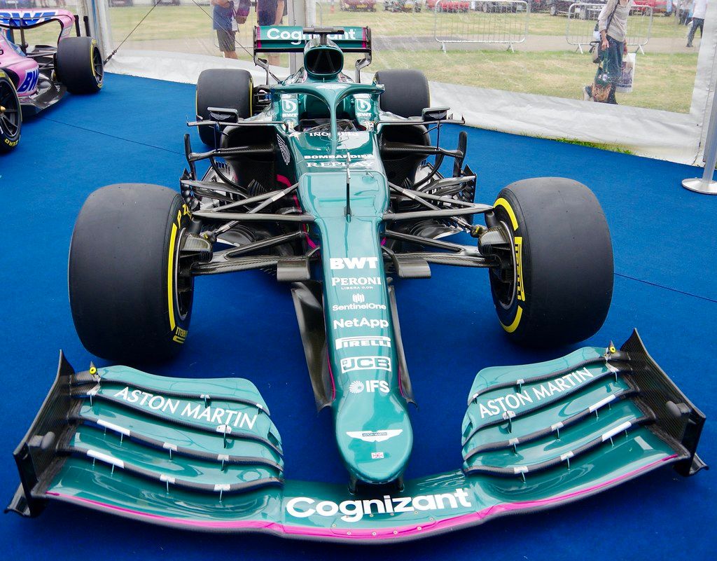 Aston Martin's 2021 AMR21 Formula 1 Car Driven by Sebastian Vettel and Lance Stroll