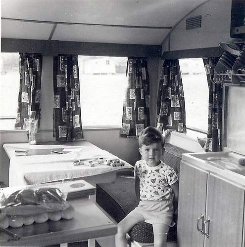Bailey 14 ft caravan interior, photographed in 1959?
