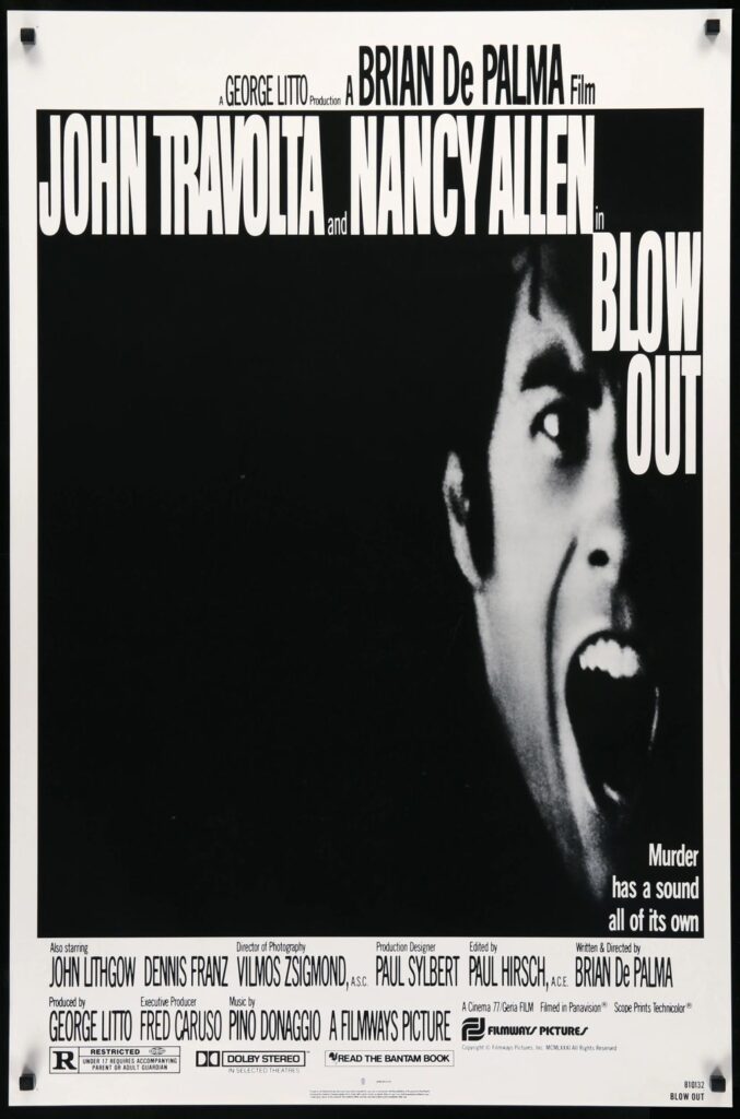 Blow Out 1981,IMDB Rating: 7.4, IMDB Votes: 65083, ID: 0082085