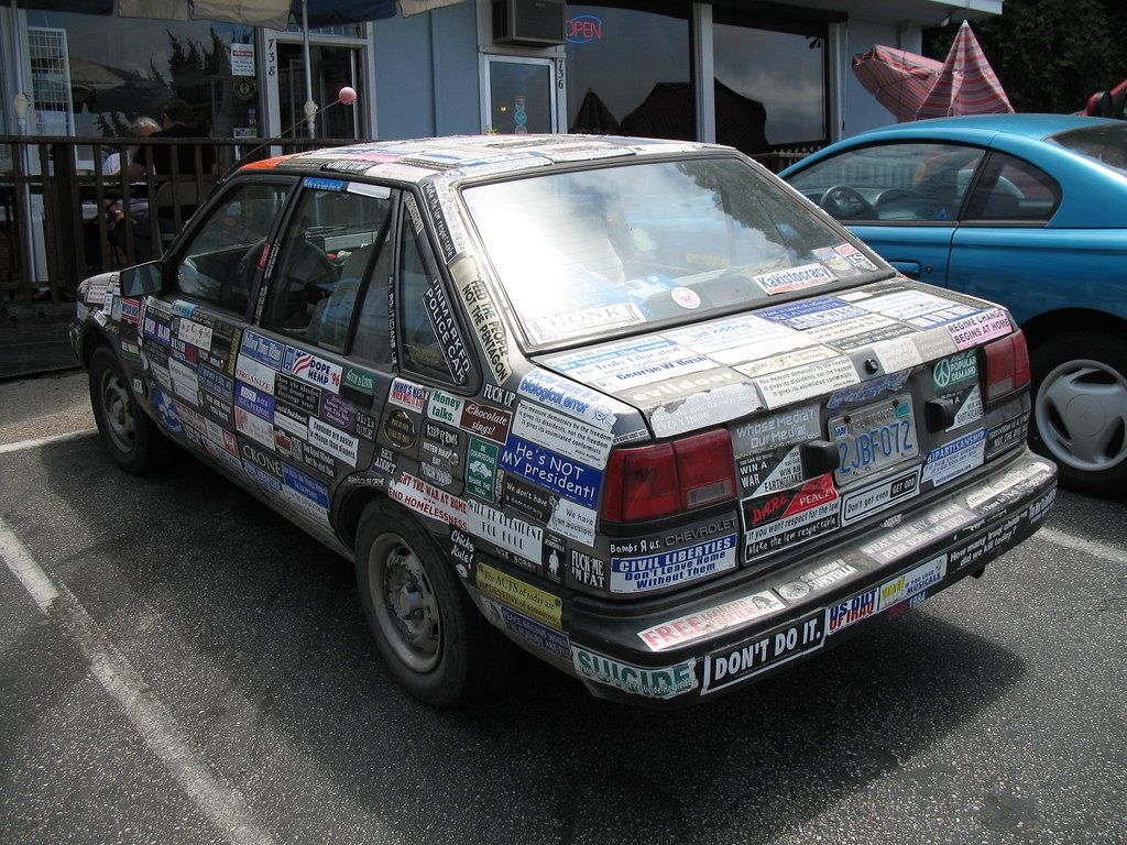 Bumper stickers are an extension of the driver’s personality