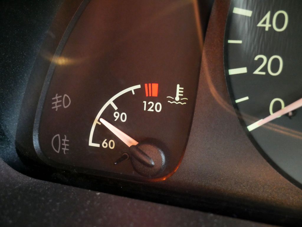 Car coolant temperature gauge