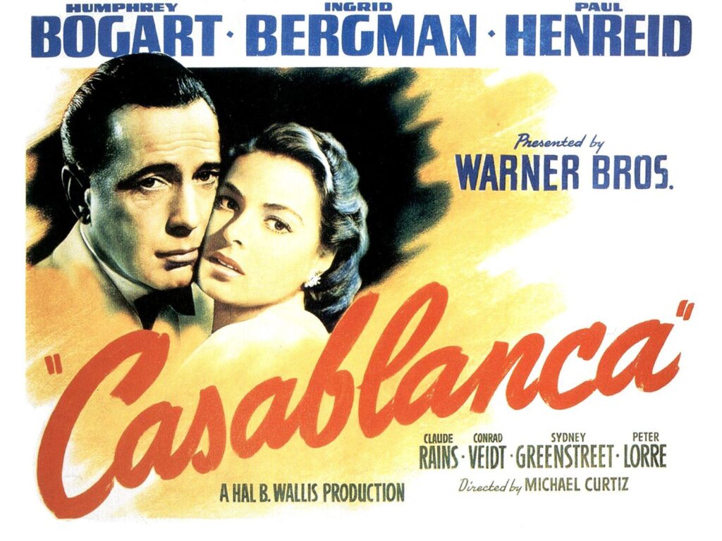 Casablanca 1942，IMDB Rating: 8.5, IMDB Votes: 610909, ID: 0034583