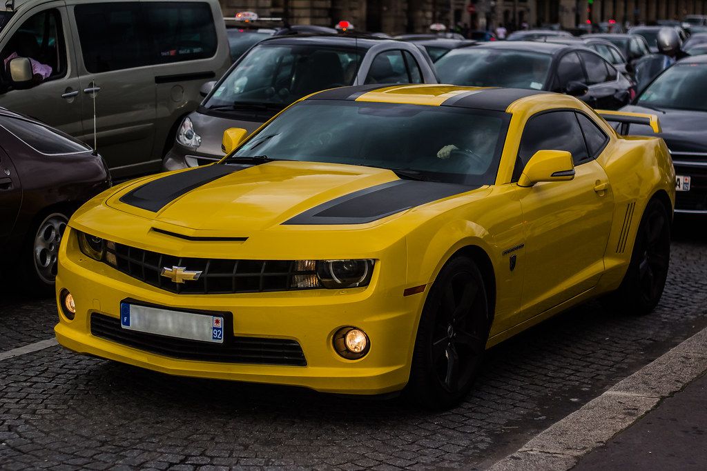Chevrolet camaro yellow