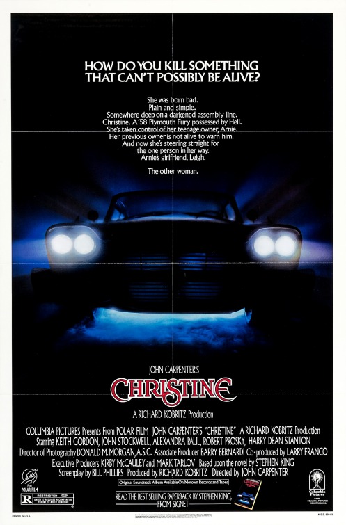 Christine 1983,IMDB Rating: 6.8, IMDB Votes: 93473, ID: 0085333