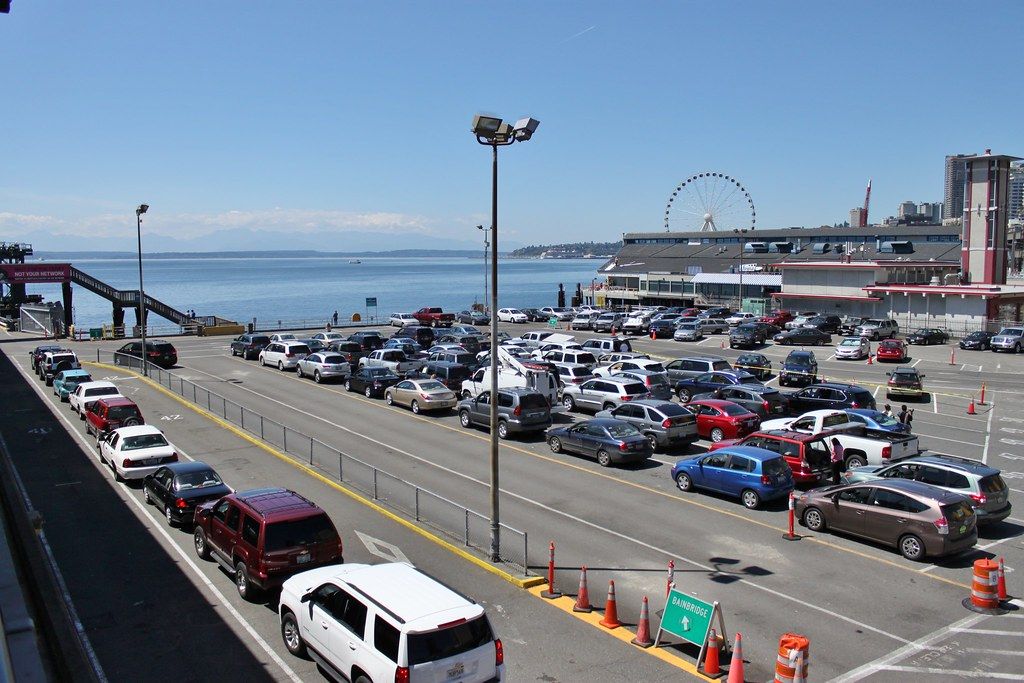 Colman Dock car queue