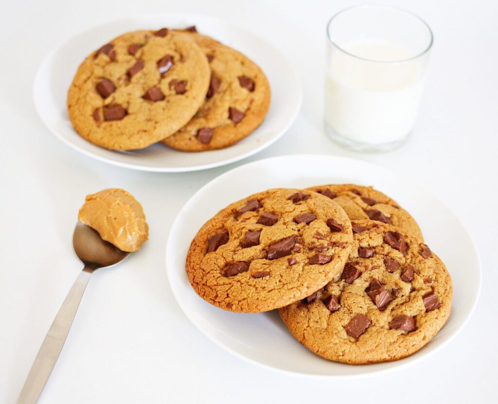 Eggless Peanut Butter Cookies