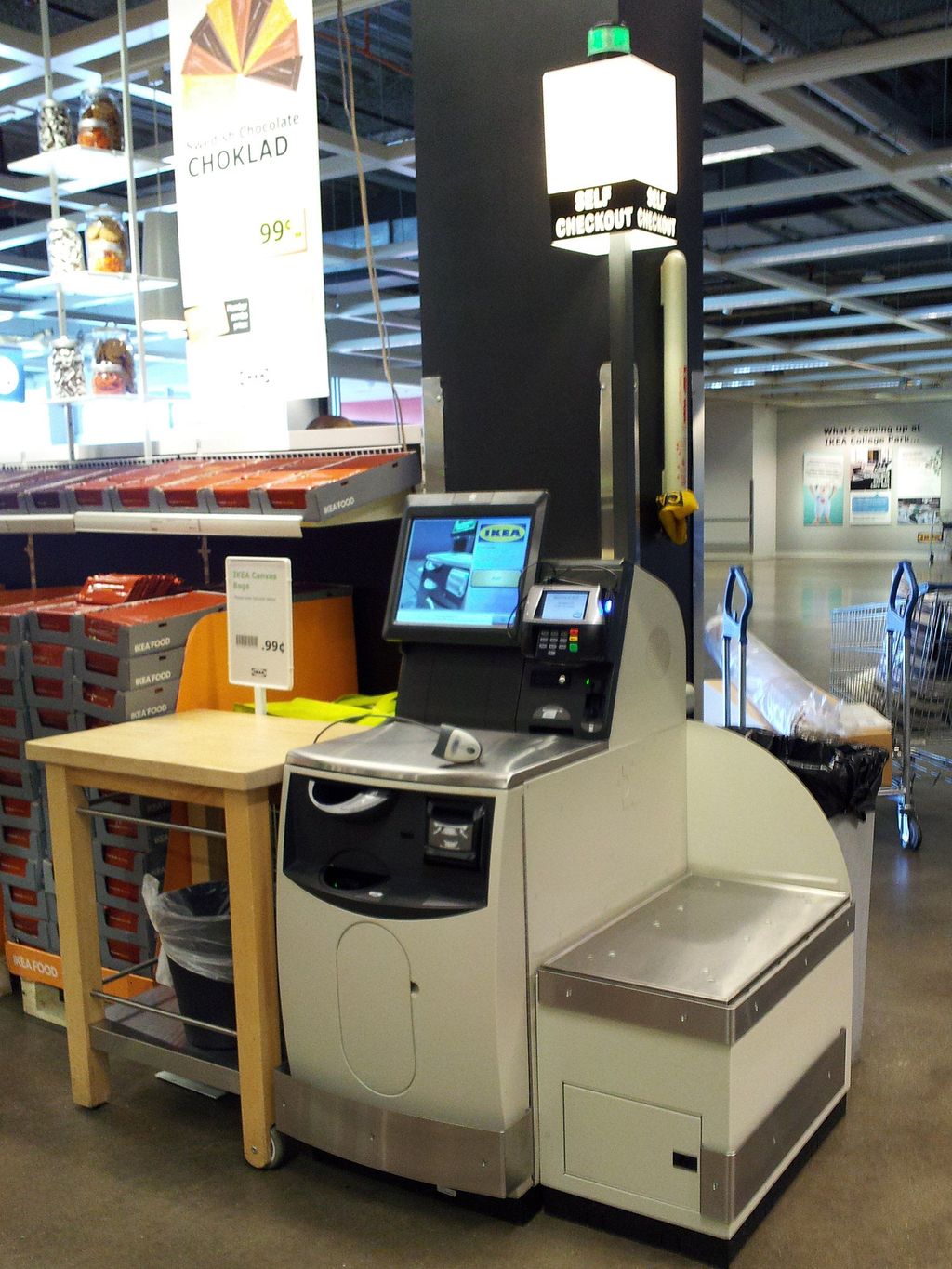 self-checkout stations