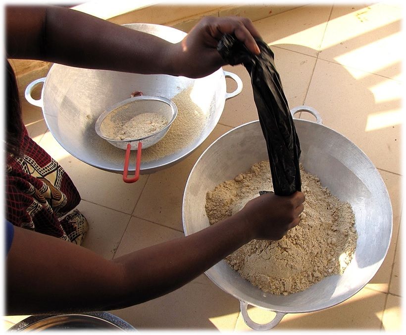 un-sifted flour