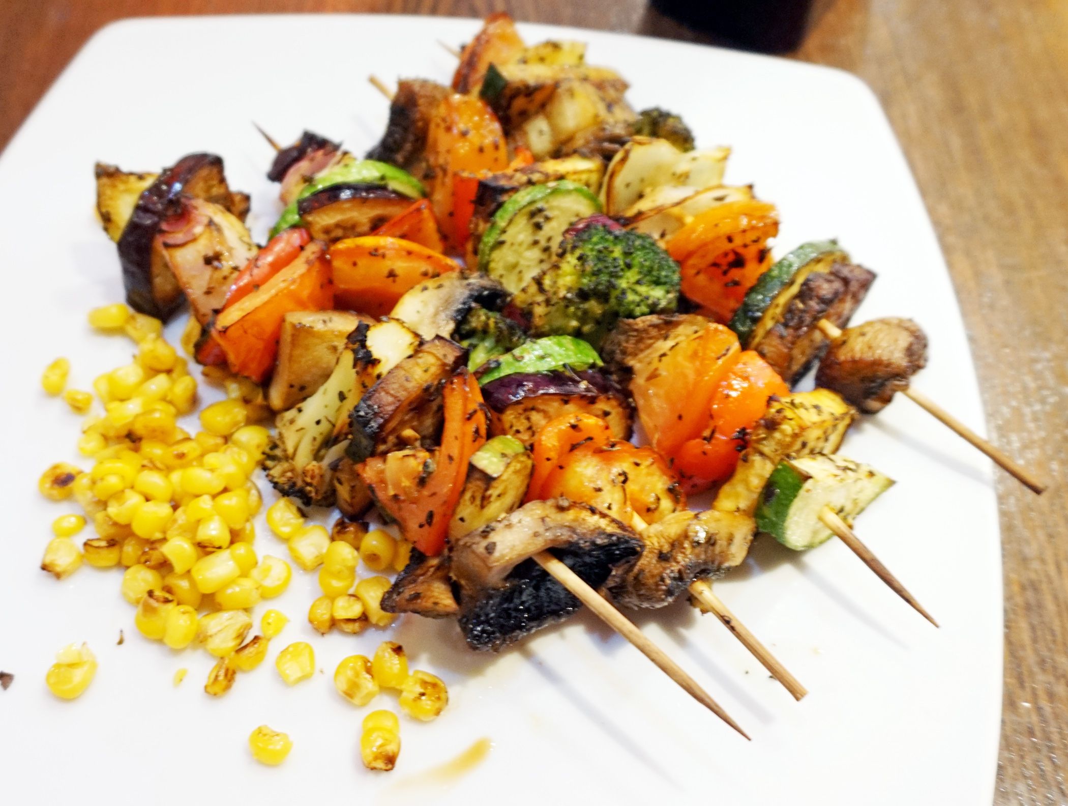 Grilled Shrimp and Vegetable Skewers