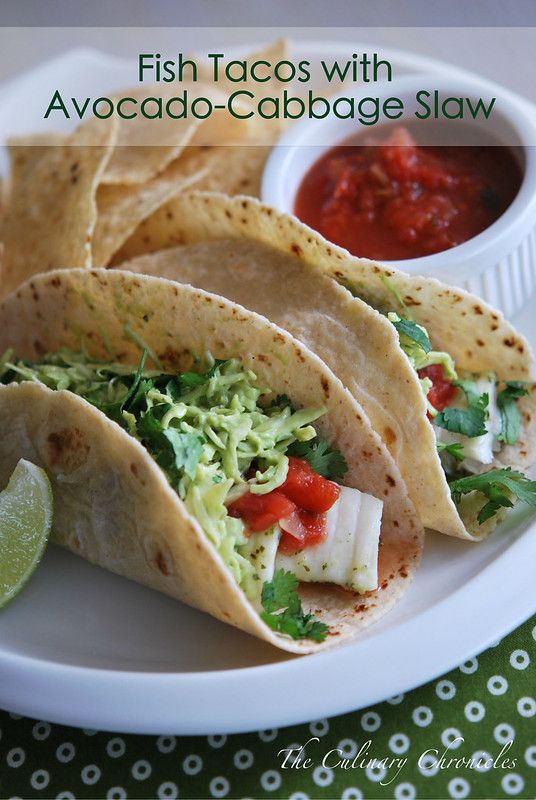 Vegan Fish Tacos with Avocado Slaw