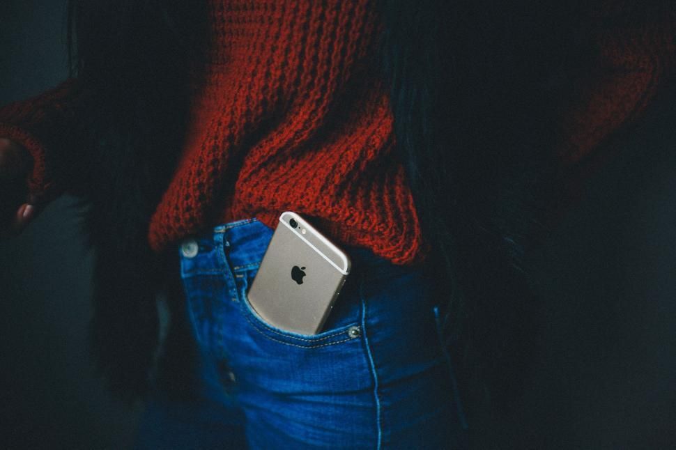 smartphone in back pocket