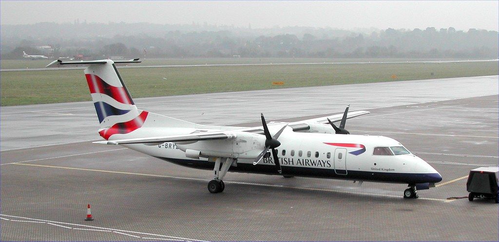 G-BRYZ DHC-8-311 Brymon Airways op for British Airways CitiExpress at SOU 120203