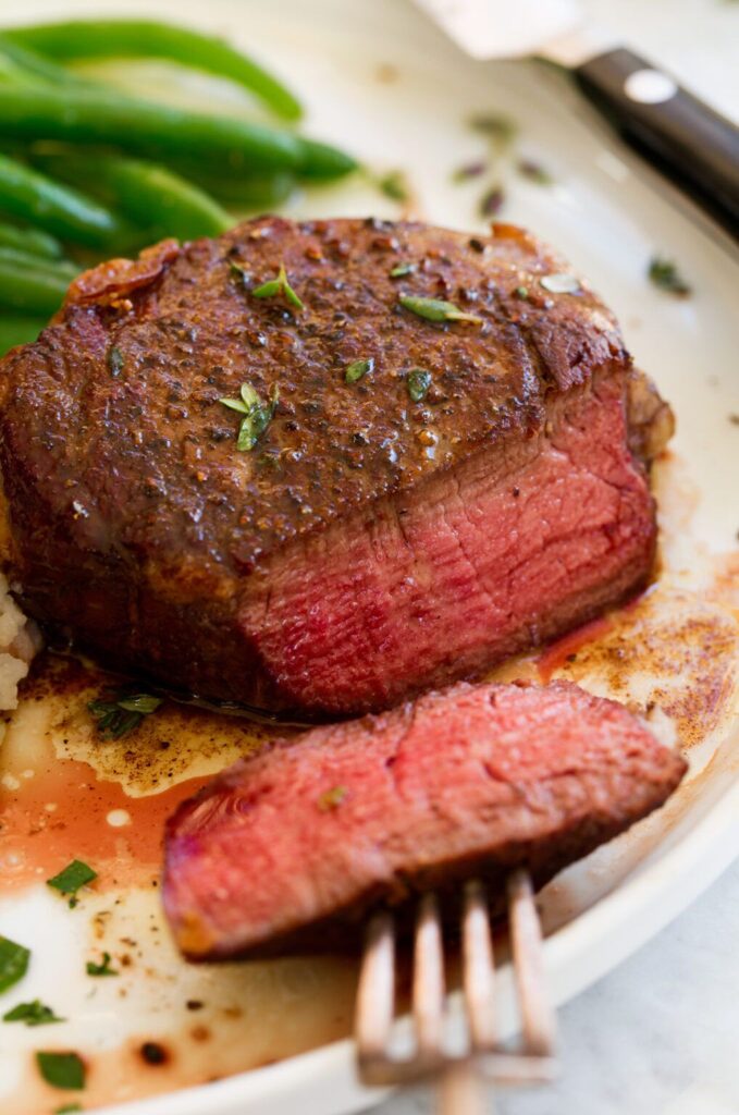 Filet Mignon With Mushroom Garlic Butter