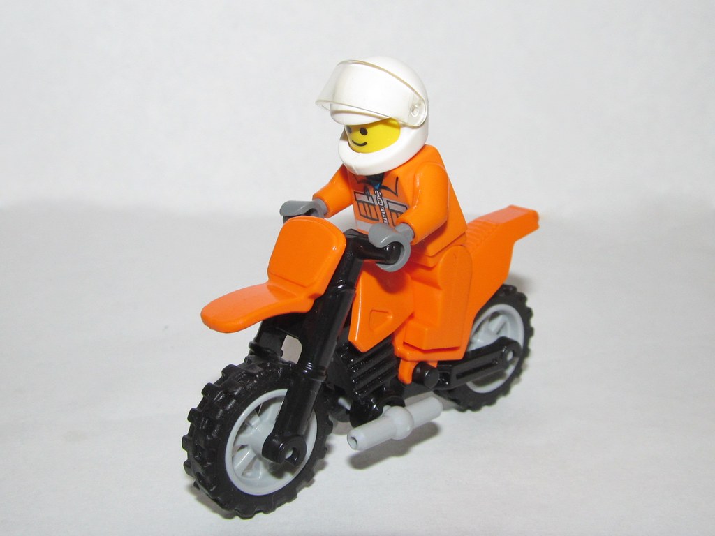 LEGO Minifigure Riding Motorcycle