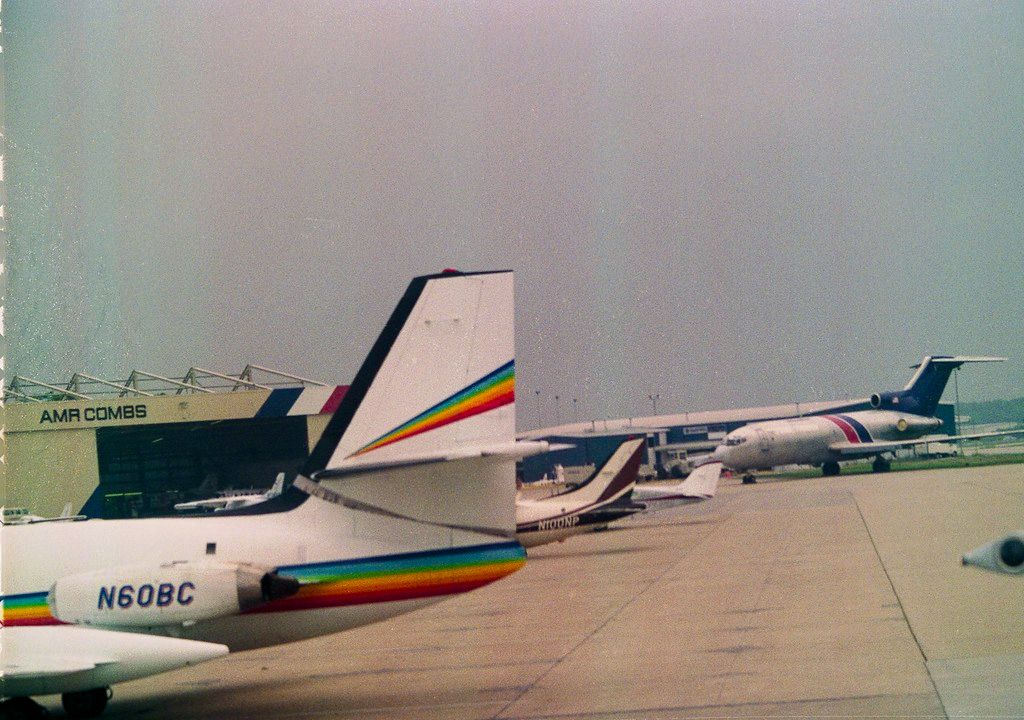 Lockheed L-1329 JetStar 8 N60BC untitled, Indianapolis - USA, August 1990.