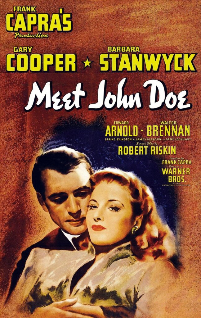 Meet John Doe 1941，IMDB Rating: 7.6, IMDB Votes: 15069, ID: 0033891