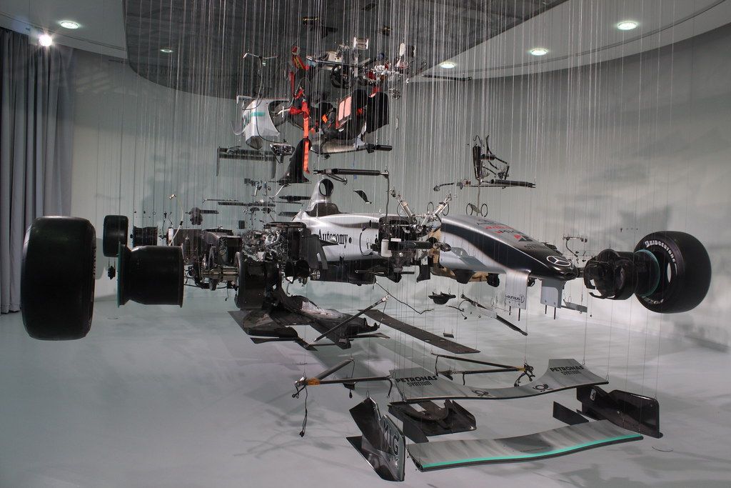 Mercedes F1 Car - components detail 3