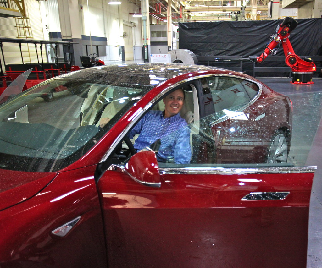 Model S Sedan Test Drive on the Tesla Track