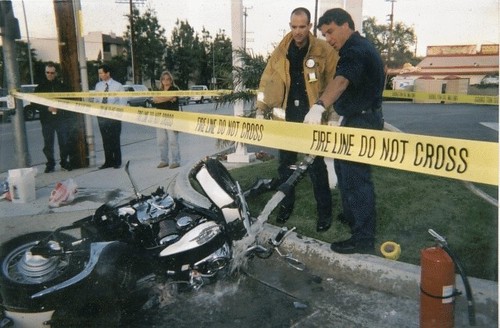 Motorcycle Accident - Lassen & Topanga Canyon Blvd.