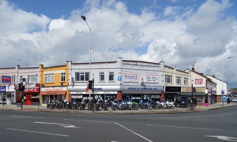 Motorcycle shop Rush Green, Romford - geograph.org.uk - 6149907