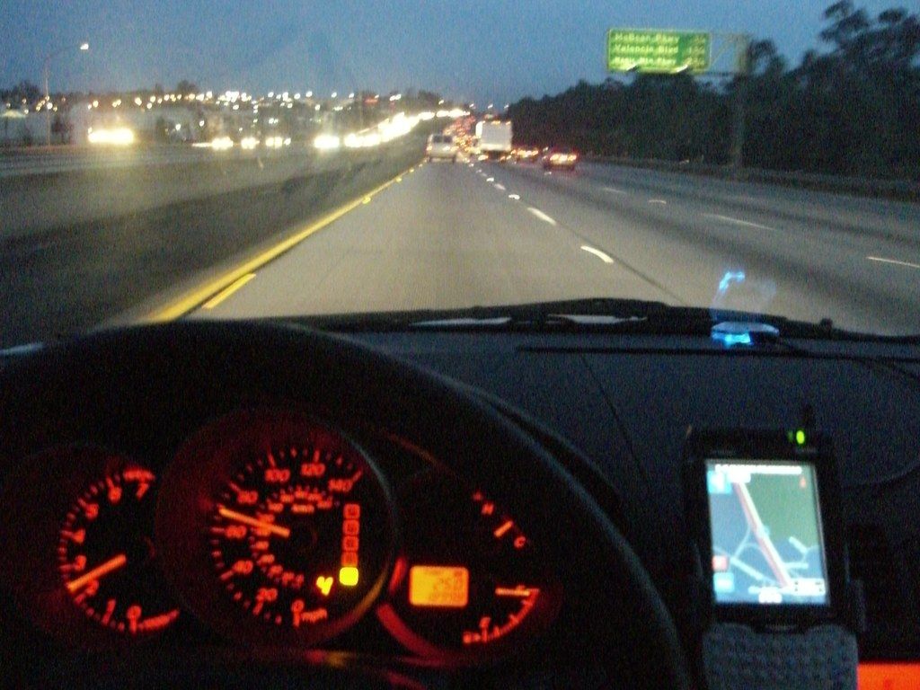My car dashboard... now with GPS!