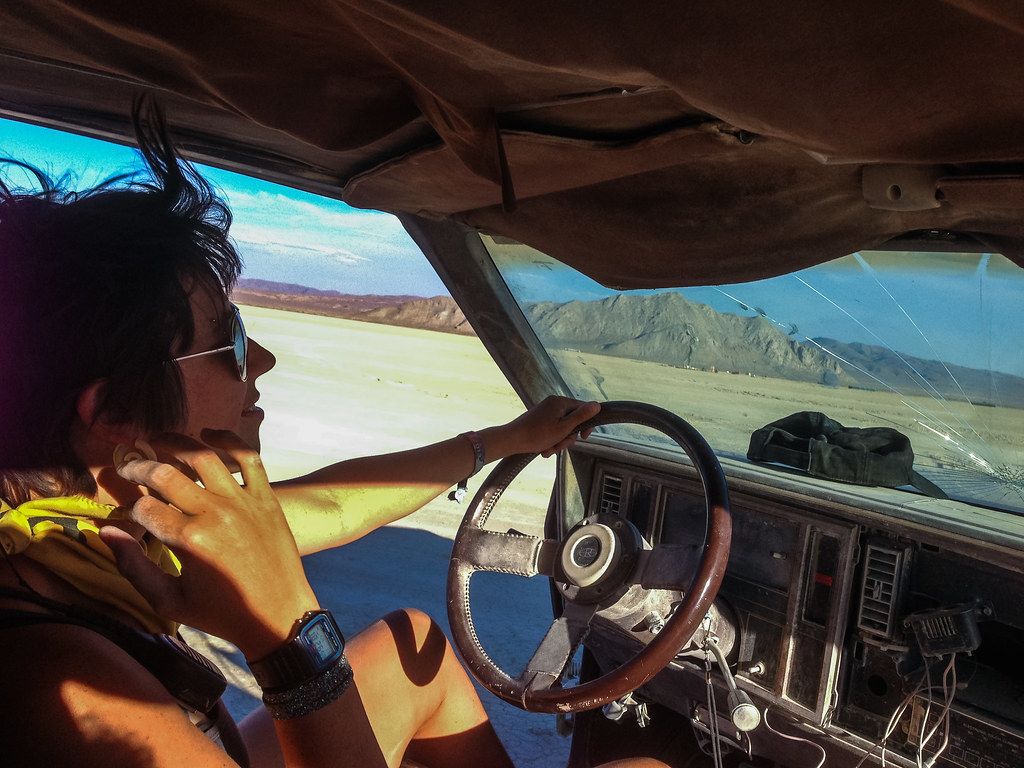 My love drives cars with sawed off doors