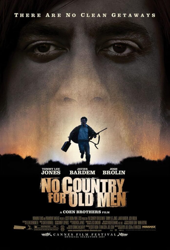 No Country for Old Men 2007，IMDB Rating: 8.1，Douban Rating: 8.3，ID: tt0477348