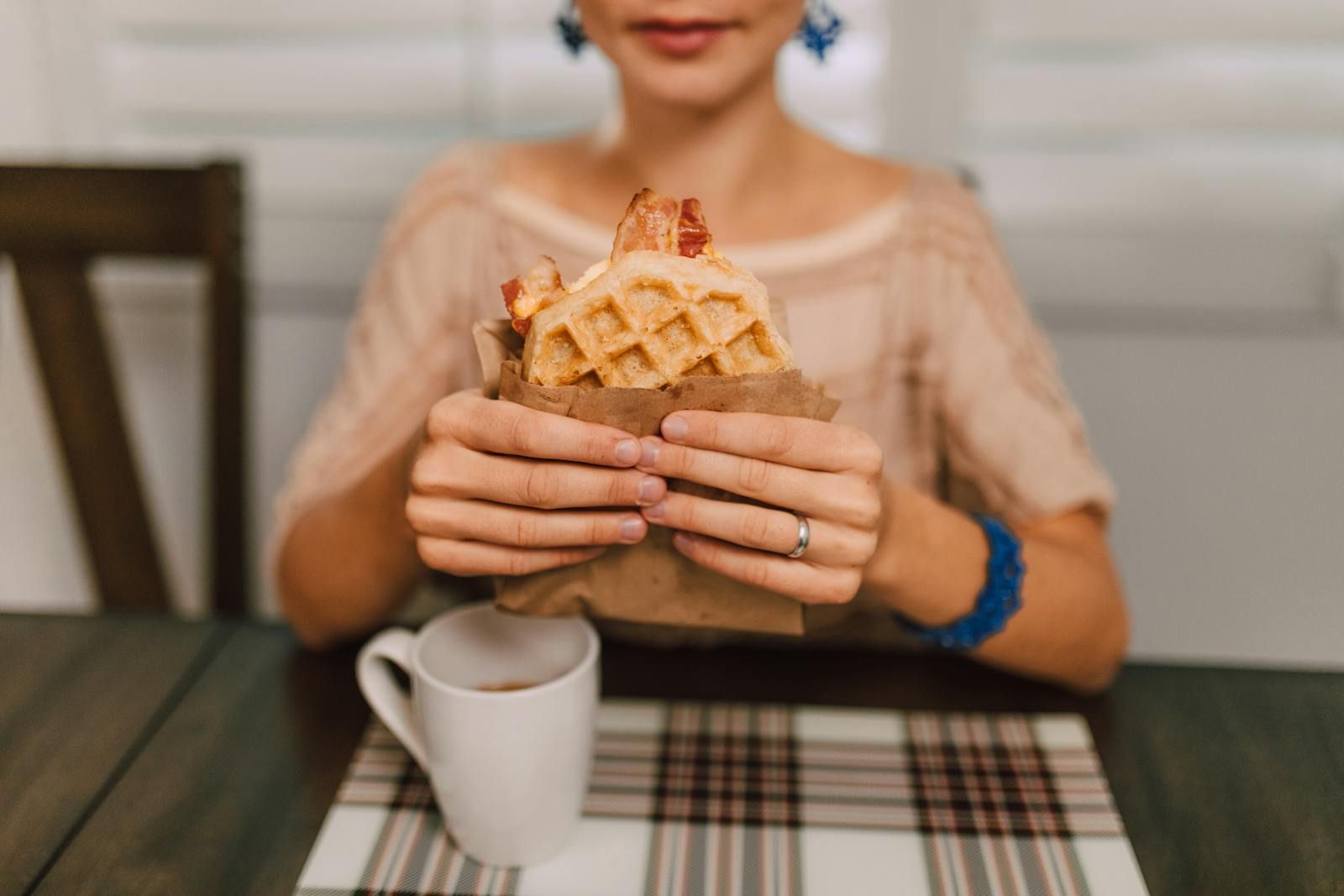 Steak, Eggs, and Potato Waffles: An Easy Mini Waffle Iron Breakfast Recipe