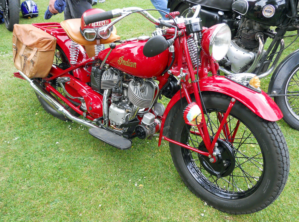 Red Indian Motorcycle