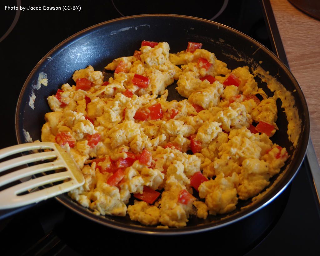 Spiced Lentils and Scrambled Eggs
