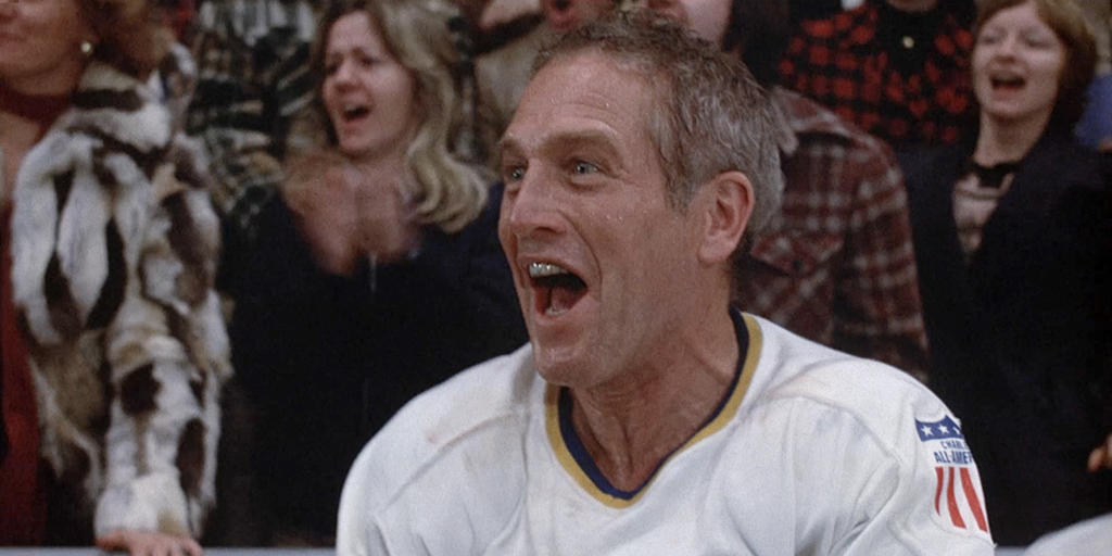 Slap Shot 1977,IMDB Rating: 7.3, IMDB Votes: 41982, ID: 0076723