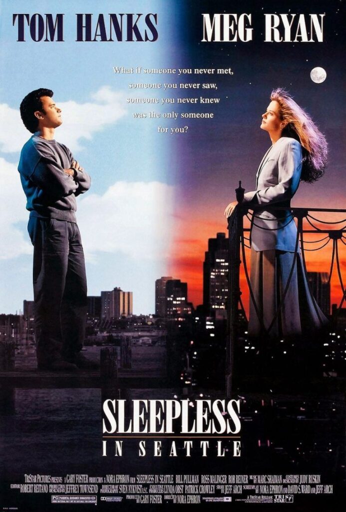 Sleepless in Seattle 1993，IMDB Rating: 6.8, IMDB Votes: 192504, ID: 0108160