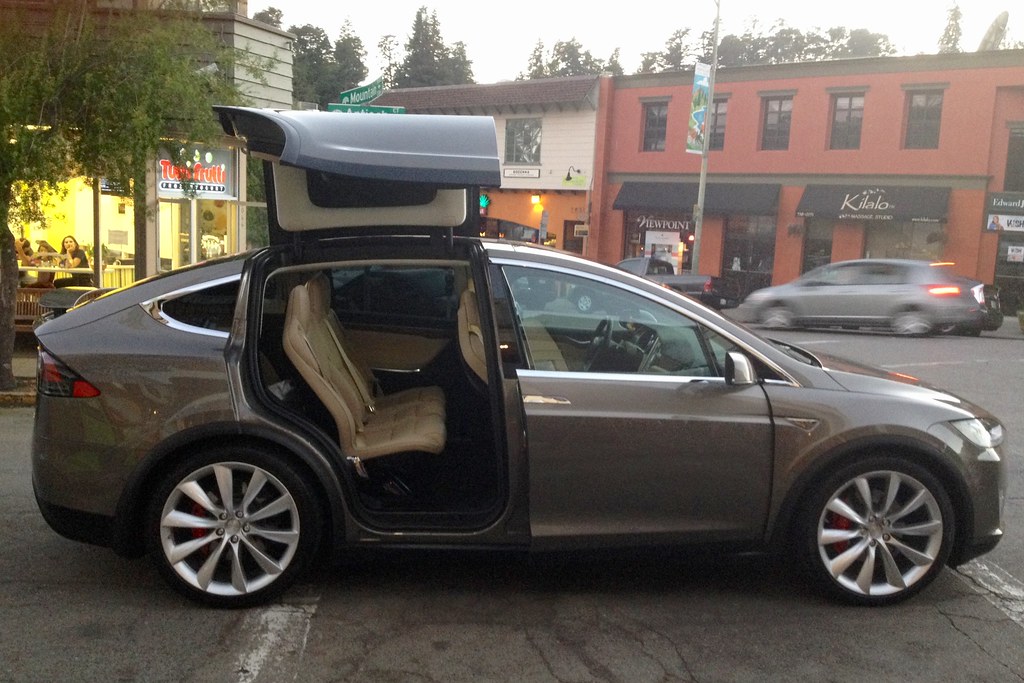 Tesla X starboard open back door IMG_1560