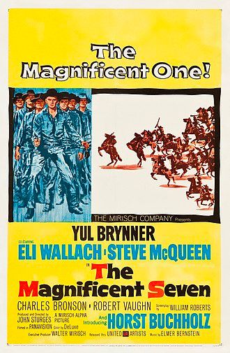 The Magnificent Seven 1960，IMDB Rating: 7.7, IMDB Votes: 103438, ID: 0054047