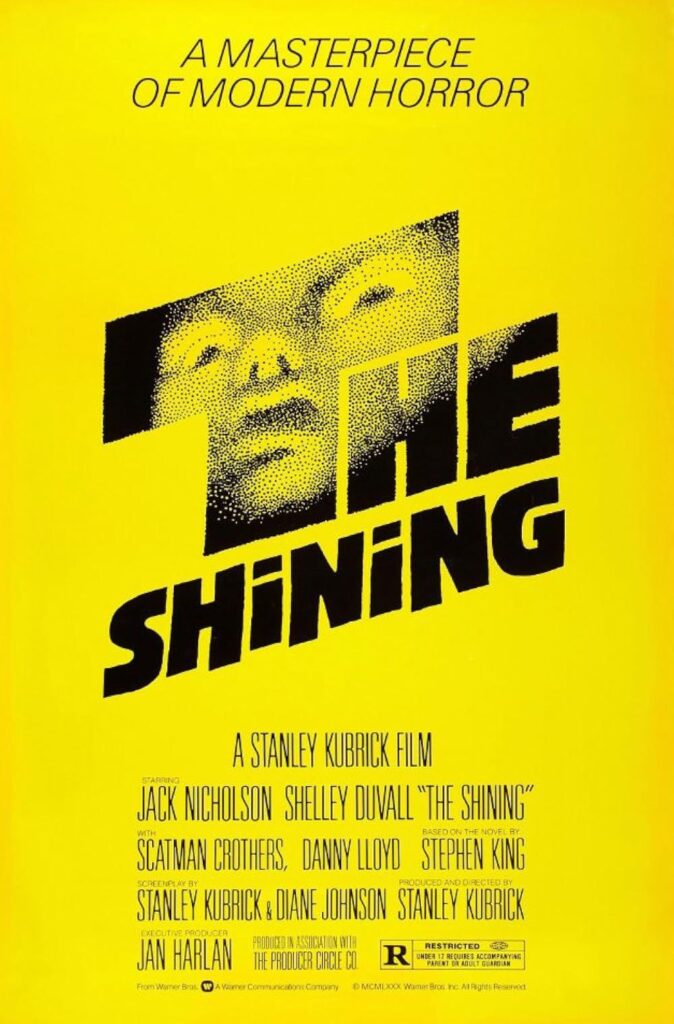 The Shining 1980,IMDB Rating: 8.4, IMDB Votes: 1119494, ID: 0081505