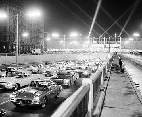 Traffic at the 1960 Auto Show