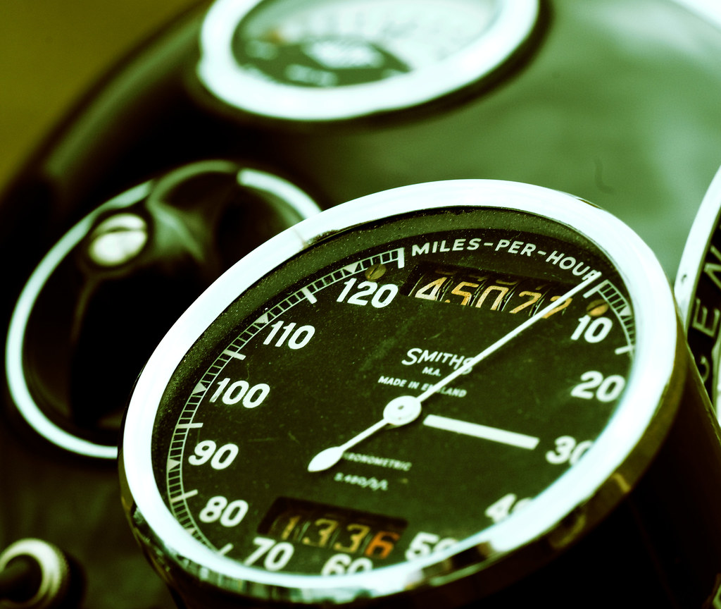 Vincent Motorcycle Speedometer